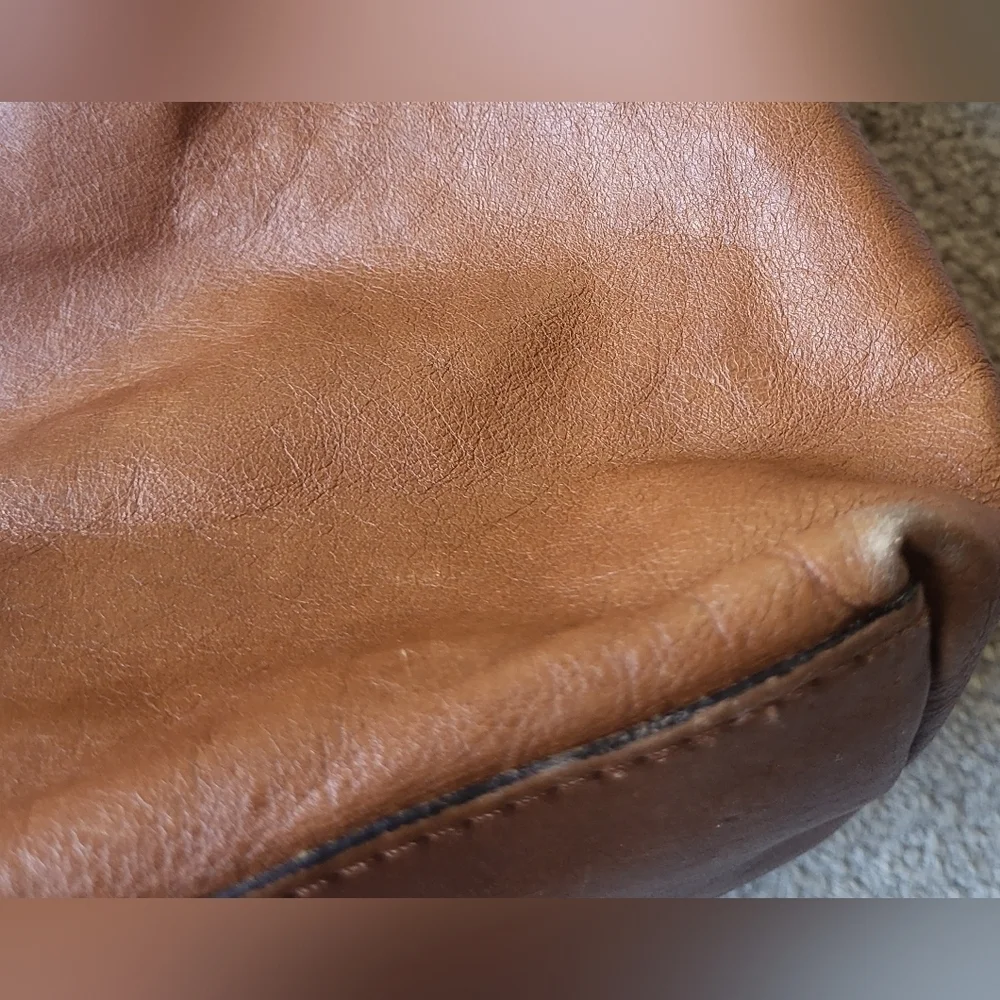 Patrica Nash Brown Leather Handbag With Top Handle or Shoulder Strap